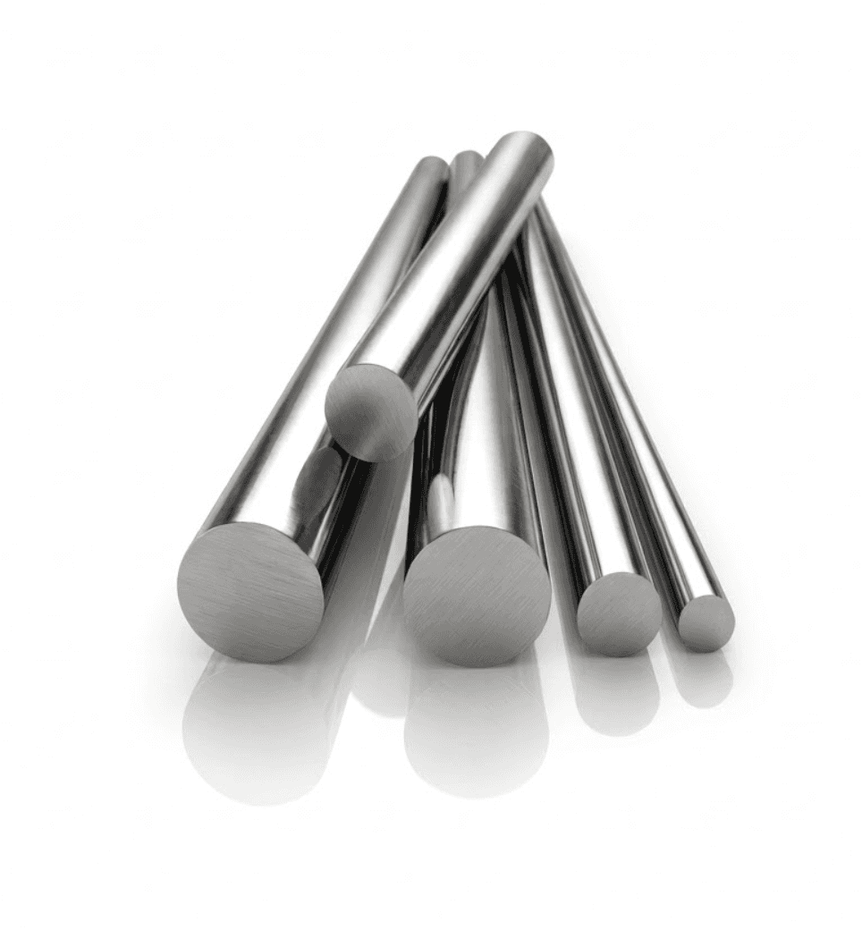 Induction-hardened chrome-plated bars