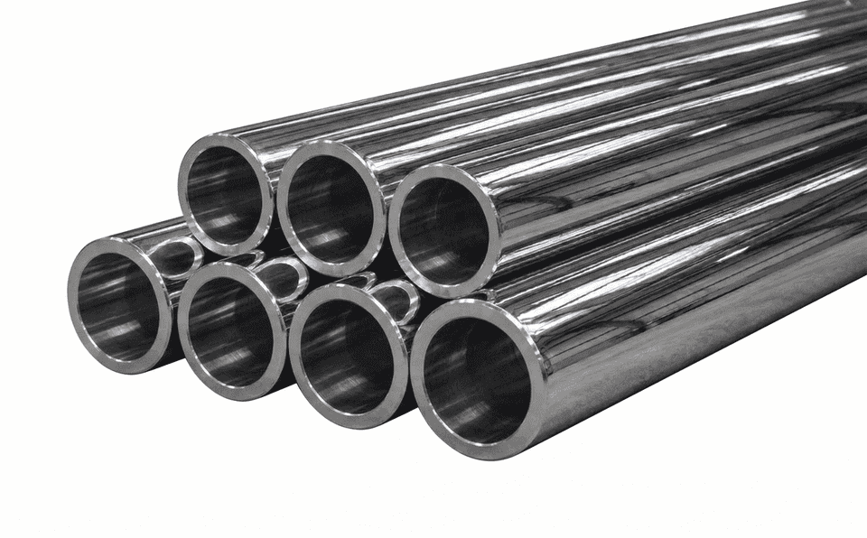 Induction-hardened chrome-plated tubes