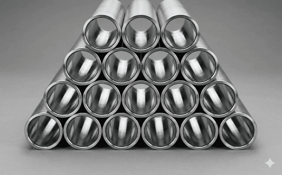 Internally chrome-plated tubes