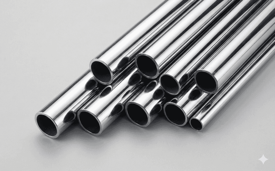 Externally chrome-plated tubes
